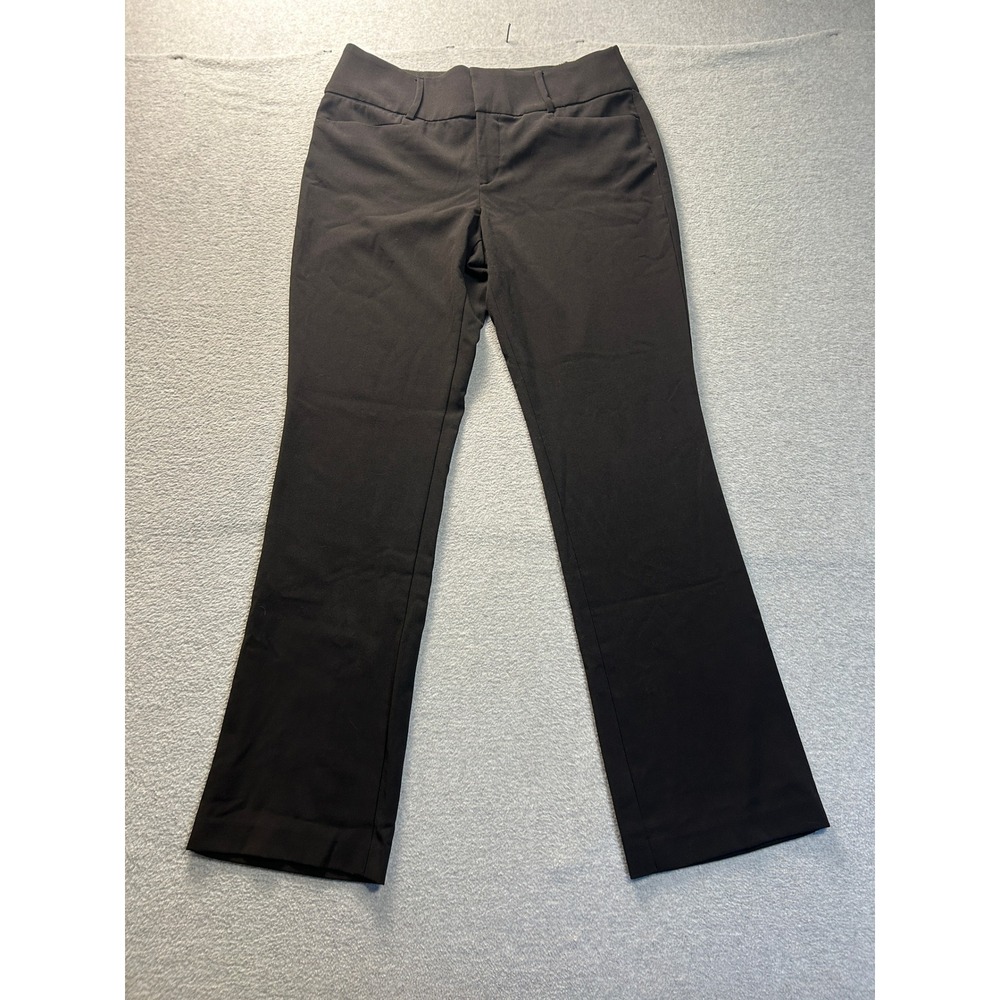 Nine West Bootcut Dress Pants Womens Size 6 Black Career Trousers Casual Career